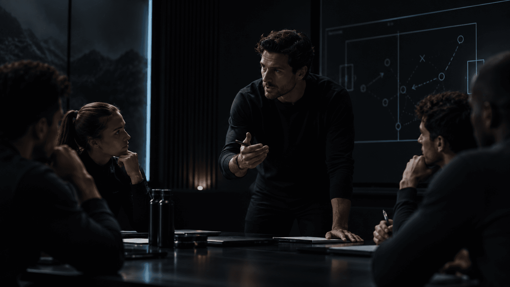 Performance team preparing decisions in a high-pressure environment